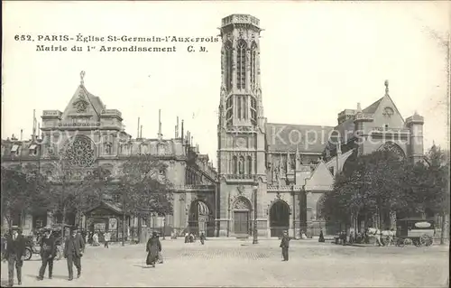 Paris Eglise Saint Germain l Auxerrois Mairie du 1er Arrondissement Kat. Paris