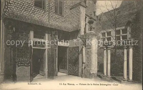 Le Mans Sarthe Maison de la Reine Berengere Cour Kat. Le Mans