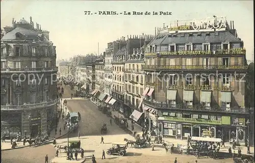 Paris Rue de la Paix Kat. Paris