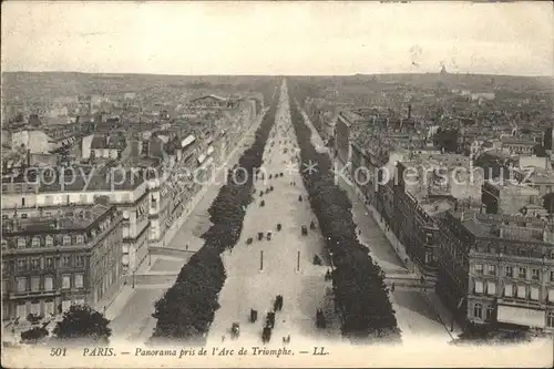 Paris Panorama pris de l Arc de Triomphe Kat. Paris