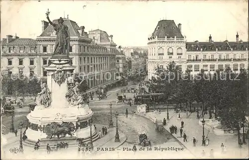 Paris Place de la Republique Monument Kat. Paris