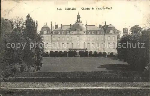 Melun Seine et Marne Chateau de Vaux le Penil Kat. Melun