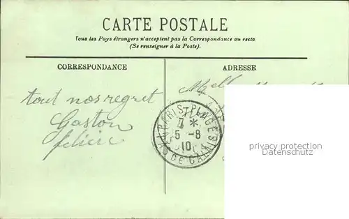 Paris Plage Entree du Casino de la Foret Stempel auf AK Kat. Le Touquet Paris Plage