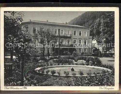 Bad Schandau Kurgarten Springbrunnen Kat. Bad Schandau