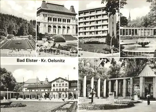 Bad Elster Badeplatz Kurhaus Sanatorium Wandelhalle Moritzquelle Kat. Bad Elster