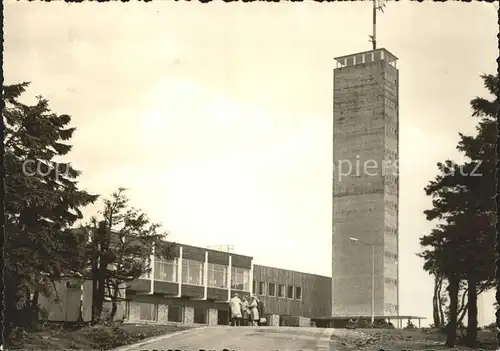 Oberwiesenthal Erzgebirge Fichtelberghaus mit Aussichtsturm Kat. Oberwiesenthal