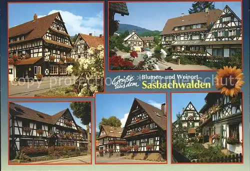 Sasbachwalden Ortsansichten Fachwerkhaeuser Kat. Sasbachwalden