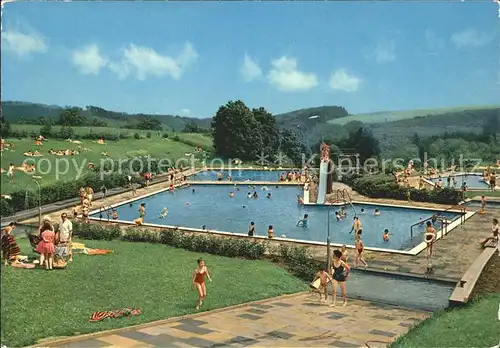 Manderscheid Eifel Schwimmbad Kat. Manderscheid