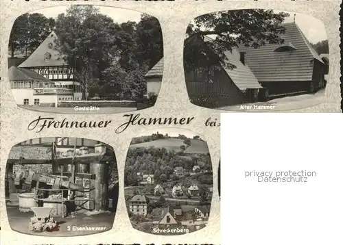 Annaberg Buchholz Erzgebirge Frohnauer Hammer Gaststaette Alter Hammer Schreckenberg Schmiedefeuer Kat. Annaberg