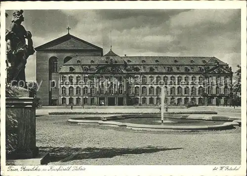 Trier Basilika und Kurfuerstl Palais Kat. Trier