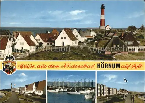 Hoernum Sylt Panorama Leuchtturm Hafen Strand Kat. Hoernum (Sylt)