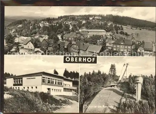 Oberhof Thueringen Total Schanzenbaude Schanze am Rennsteig Kat. Oberhof Thueringen