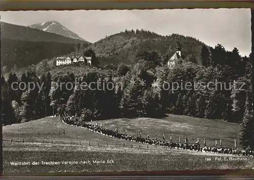 Maria Eck Wallfahrt der Trachten Vereine Kat. Siegsdorf