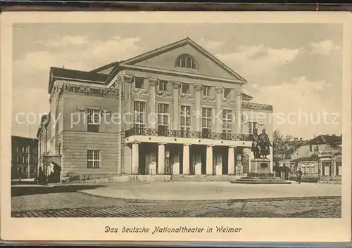 Weimar Thueringen Dt Nationaltheater / Weimar /Weimar Stadtkreis
