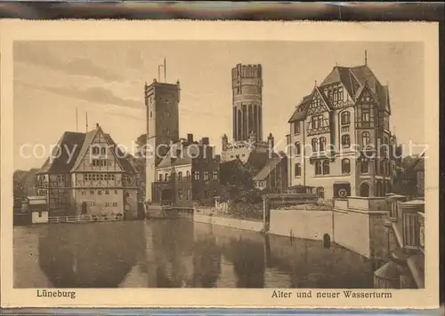 Lueneburg Alter und Neuer Wasserturm Kat. Lueneburg