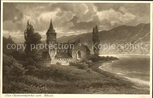 Trechtingshausen Clemenskapelle Rhein Kat. Trechtingshausen