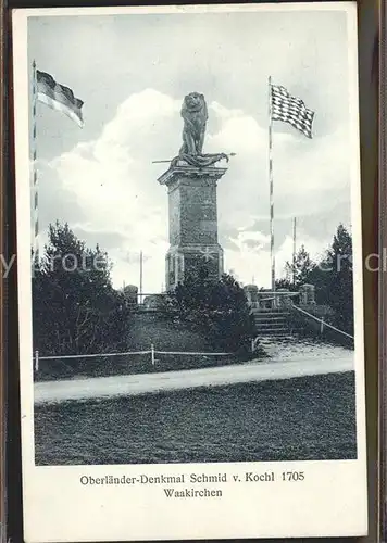 Waakirchen Oberlaender Denkmal Schmid v Kochl Kat. Waakirchen