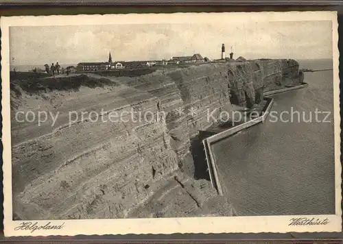 Helgoland Westkueste Leuchtturm / Helgoland /Pinneberg LKR