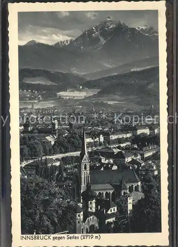 Innsbruck Panorama gegen Serles Kat. Innsbruck