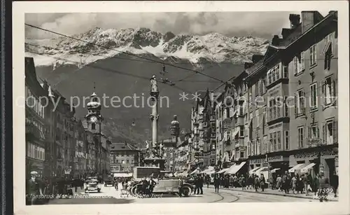 Innsbruck Maria Theresiastrasse Saeule Autos Kat. Innsbruck