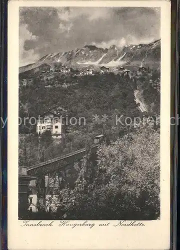 Innsbruck Hungerburg mit Nordkette Bergbahn Kat. Innsbruck