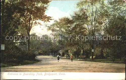 Bridgeport Connecticut Entrance to Beardsley Park Kat. Bridgeport