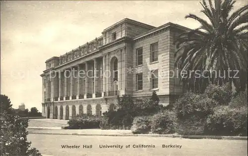 Berkeley California Wheeler Hall University of California Kat. Berkeley