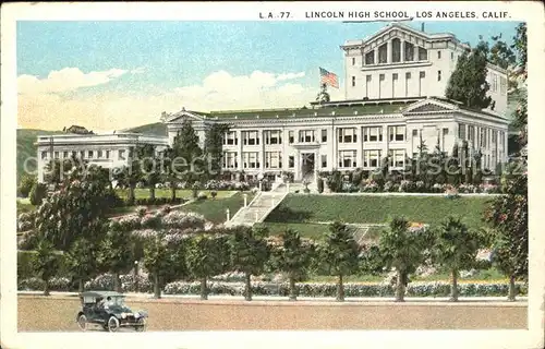 Los Angeles California Lincoln High School Kat. Los Angeles