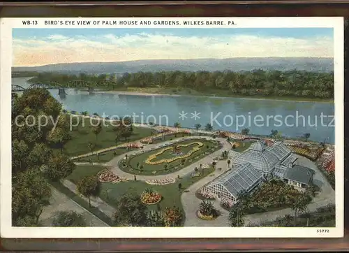 Wilkes Barre Bird s Eye View of Palm House and Gardens Kat. Wilkes Barre