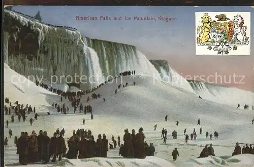 Niagara Wisconsin American Falls and Ice Mountain Kat. Niagara