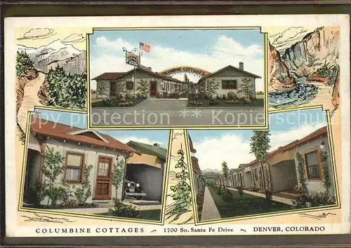 Denver Colorado Columbine Cottages Kat. Denver