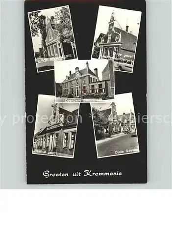 Krommenie Bibliotheek Oude Gevel Zaanse Gevel Kat. Krommenie