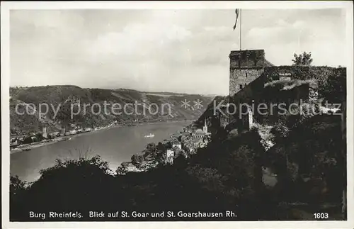 Burg Rheinfels St. Goar St. Goarshausen Rh.  Kat. Sankt Goar