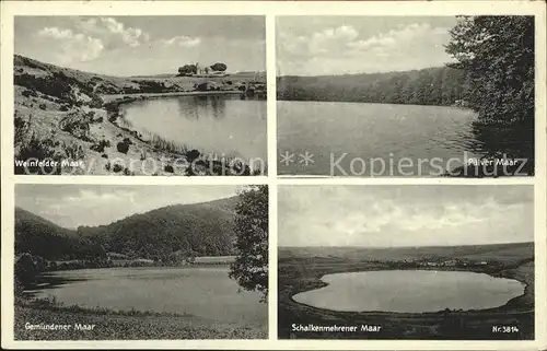 Weinfelder Maar Pulver Maar Schalkenmehrener Maar Gemuendener Kat. Daun