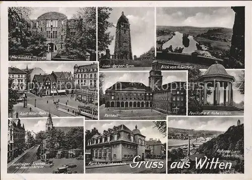 Witten Ruhr Pavillon Hohenstein Ruhrpartie Markisches Museum Rathaus / Witten Ruhr /Ennepe-Ruhr-Kreis LKR