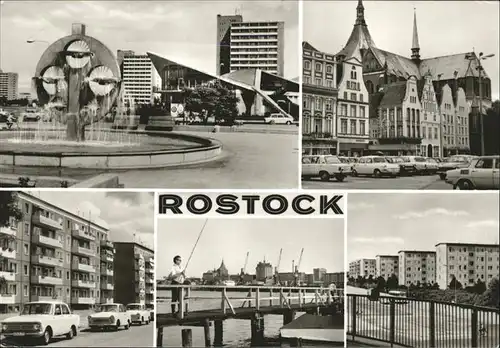 Rostock Suedstadt am Kosmos Ernst Thaelmann Platz Otto Grotewohl Ring Gehlsdorfer Ufer Pawlowstrasse Kat. Rostock