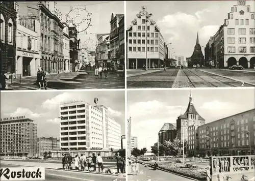 Rostock Kroepeliner Tor Haus Sonne Steintor Haus der Schiffahrt Hotel Warnow Langestrasse Kat. Rostock