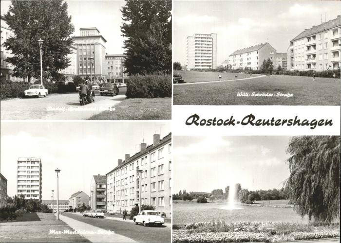 Rostock Rostock Reutershagen Rudolf Breitscheid Strasse Willi Schroeder Strasse Max Maddalena Strasse Parkanlage Kat Rostock Nr Pw09255 Oldthin