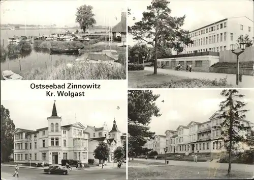 Zinnowitz Ostseebad Hafen am Achterwasser Erholungsheim Rat der Gemeinde Strandpromenade Kat. Zinnowitz