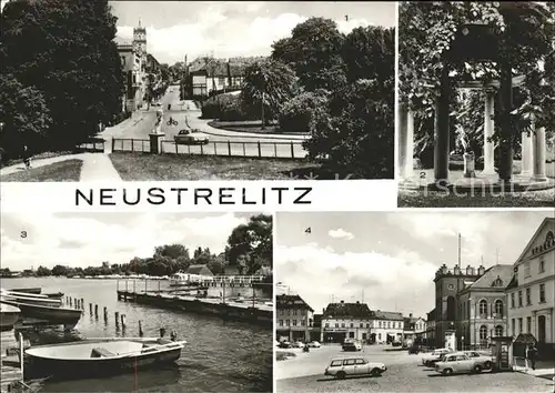 Neustrelitz Gutenbergstr Tempel Stadtpark Zierker See Rathaus Markt Kat. Neustrelitz