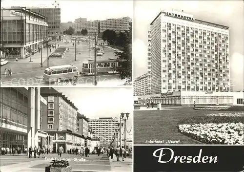 Dresden Postplatz Thaelmann Str Interhotel Newa Kat. Dresden