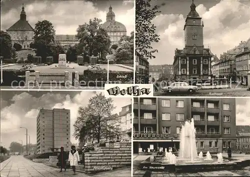 Gotha Thueringen Schloss Rathaus Arnoldiplatz Am Neumarkt Brunnen / Gotha /Gotha LKR