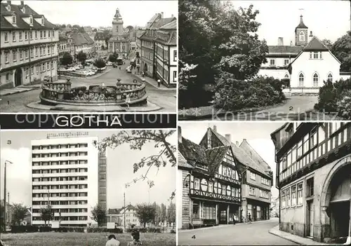 Gotha Thueringen Marktplatz Rathaus Teeschloesschen Schlosspark Hochhaus / Gotha /Gotha LKR