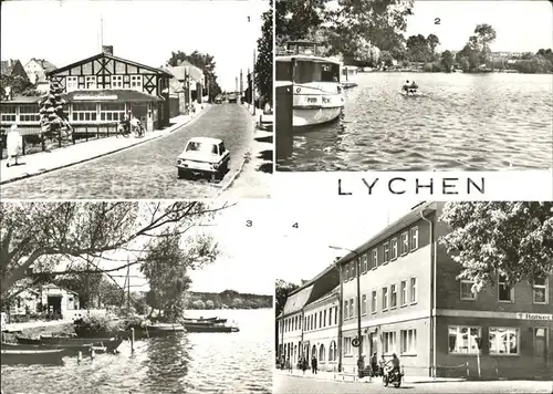 Lychen Cafe Alte Muehle Stadtsee Oberpfuhlsee HO Gaststaette Ratseck Kat. Lychen