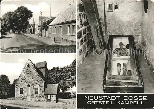 Neustadt Dosse OT Kampehl 700jaehrige Wehrkirche Leichnam des Ritters von Kahlbutz in der Gruft der Wehrkirche Kat. Neustadt Dosse