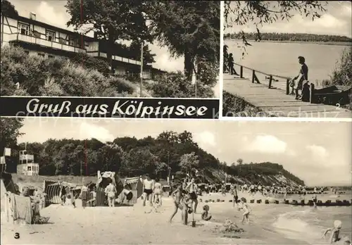 Koelpinsee Usedom HO Gaststaette Seerose Koelpinsee Strand Kat. Usedom