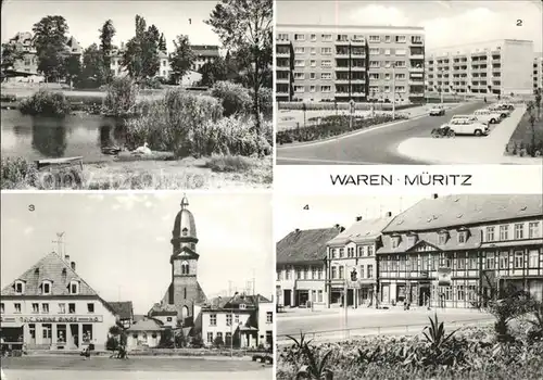 Waren Mueritz Altstadt Hans Beimler Str Marienkirche Markt Kat. Waren Mueritz