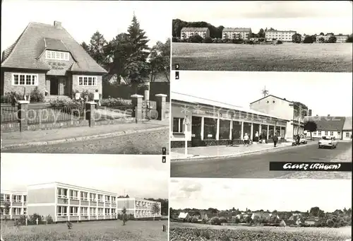 Garz Ruegen Arndt Museum Becher Oberschule Langestr mit Kaufhalle Kat. Garz Ruegen