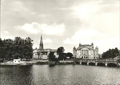 Schwerin Mecklenburg Staatstheater Kirche Kat. Schwerin