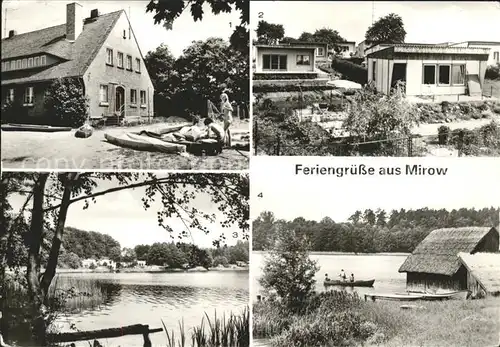 Mirow Jugendherberge Bungalowsiedlung Badestelle Granzower Moeschen Kat. Mirow Mecklenburg